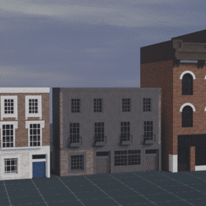 European Storefront Apartment Filler Buildings