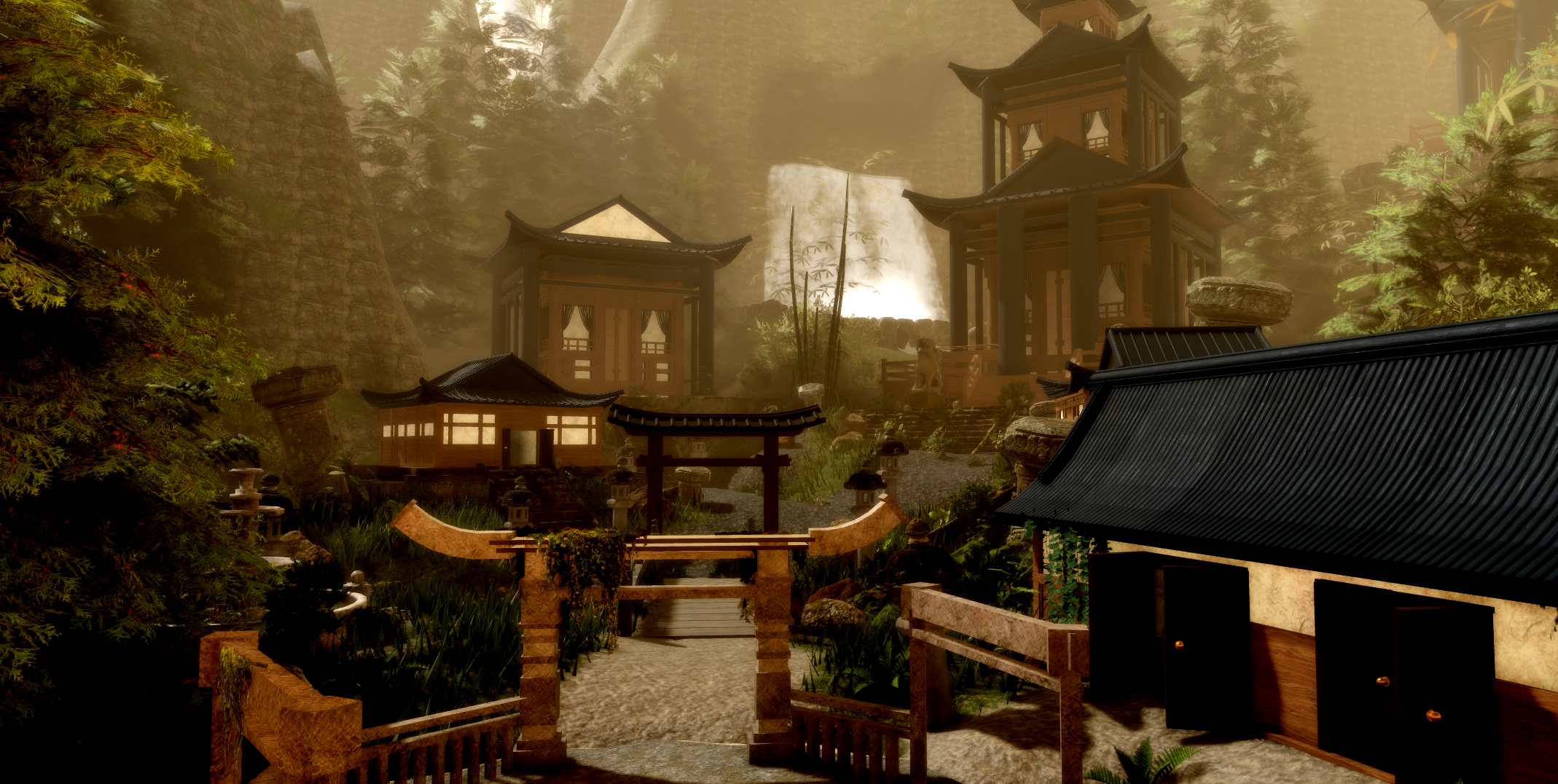 Realistic Japanese Temple Map