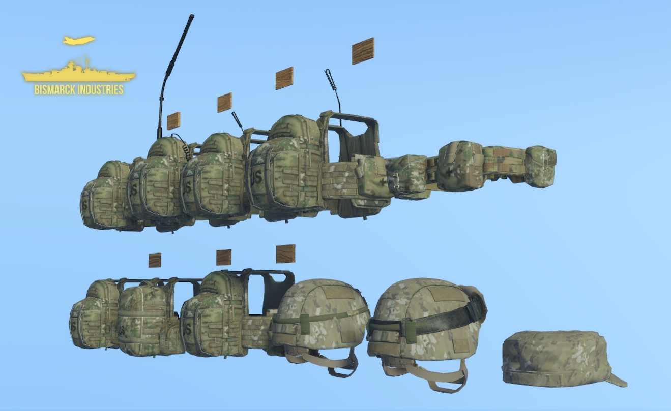 US OCP Helmet and Vest Pack 3 US OCP Helmet and Vest Pack 3